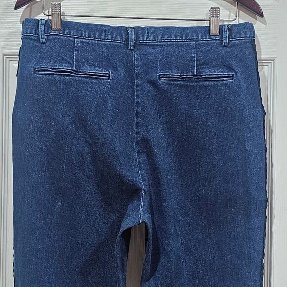 ZARA MAN Dark Wash Denim Pants Side Panel Detail Size 32 - Picture 5 of 8